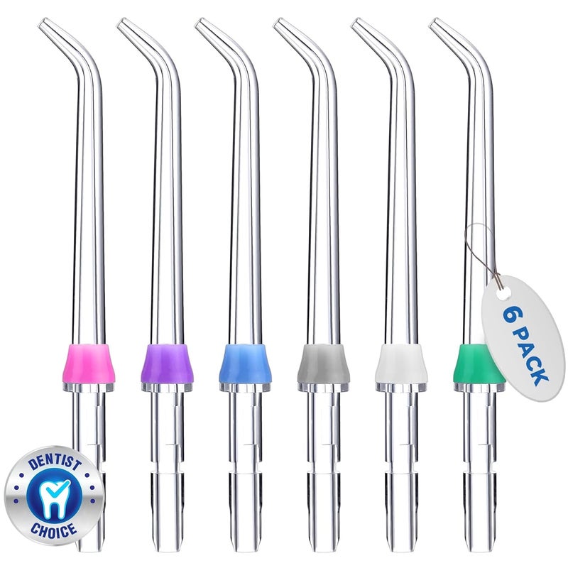 Oralphi for Waterpik Replacement Heads, Replacement Tips for Waterpik Water Flosser, Suitable for Waterpik Accessories Replacement Tips, for JT-100E(6 Classic Jet Tips) - Image 1